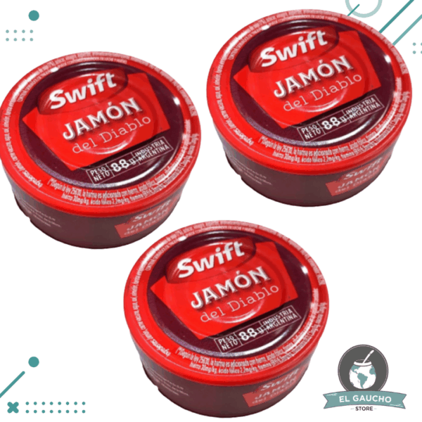 Swift Picadillo Pate Jamon del Diablo 90g Pack X 3 (240g)