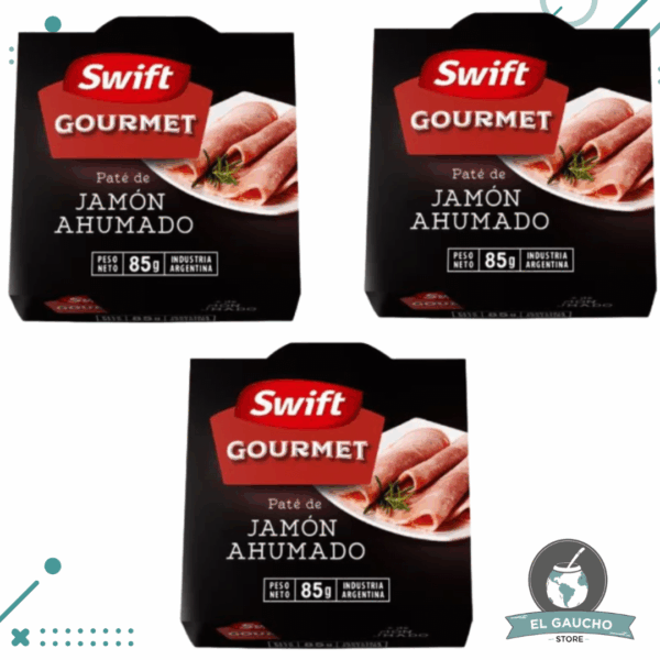 Swift Picadillo Pate Gourmet Jamon Ahumado 90g Pack X 3 (240g)