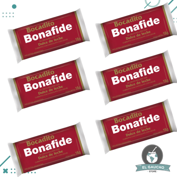Bocadito De Dulce De Leche Bonafide 16gr (Pack 6 Unidades) 96gr