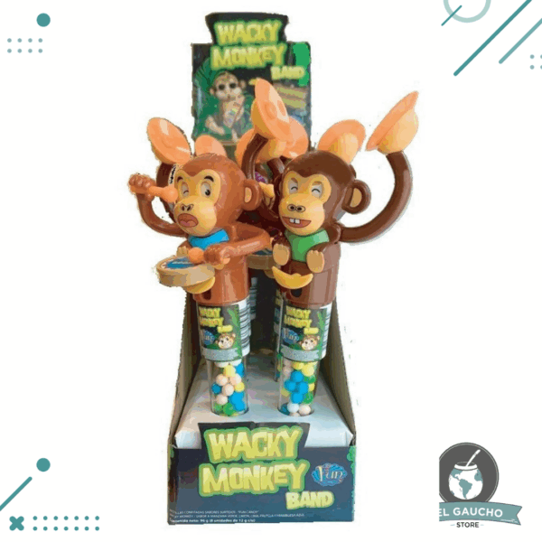 Pastillas Fun Wacky Monkey, 8 unidades (400gr)- Linea Push pop
