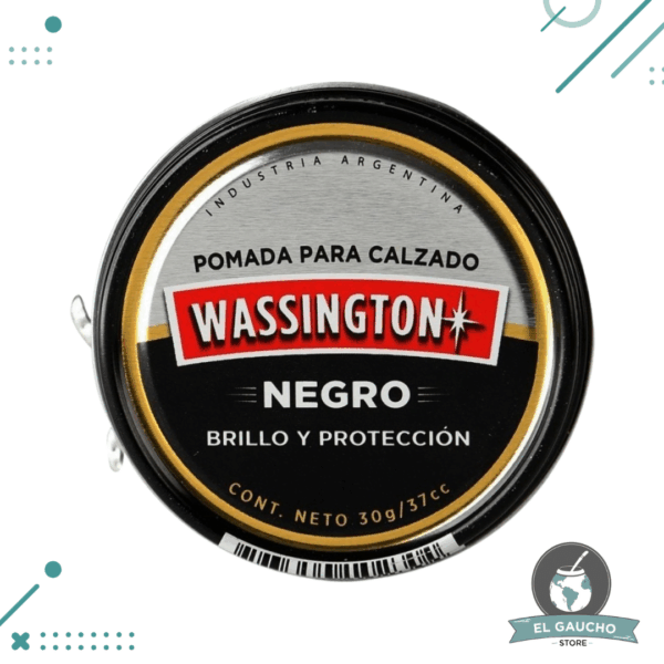 Wassington Pomada Para Calzado Negro 30gr