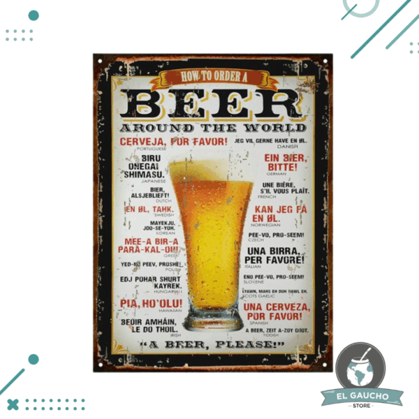 Cartel De Chapa, Beer Cerveza