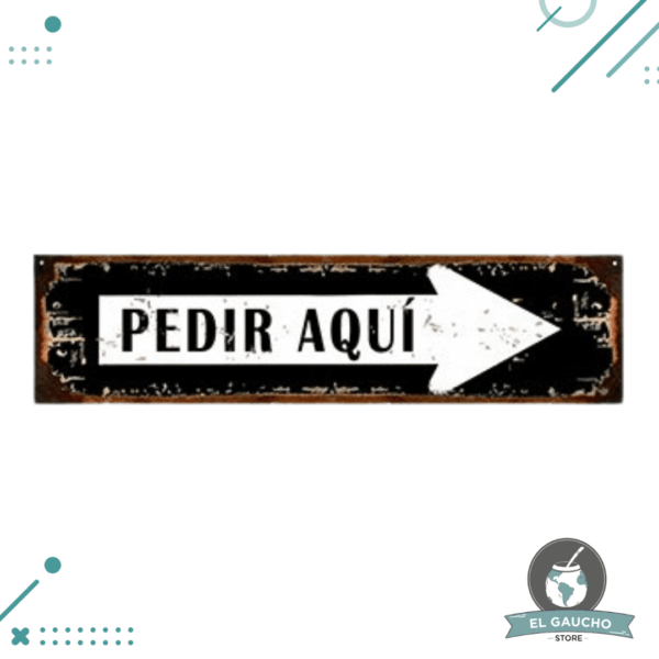 Cartel Chapa Vintage, Pedir Aqui