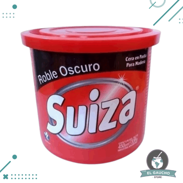 Suiza Cera Piso En Pasta, Color ROBLE OSCURO