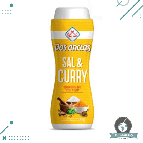 Sal Con CURRY Dos Anclas salero 200gr