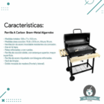 Parrilla Movil A Carbon Bram Metal Modelo 1 - Imagen 3