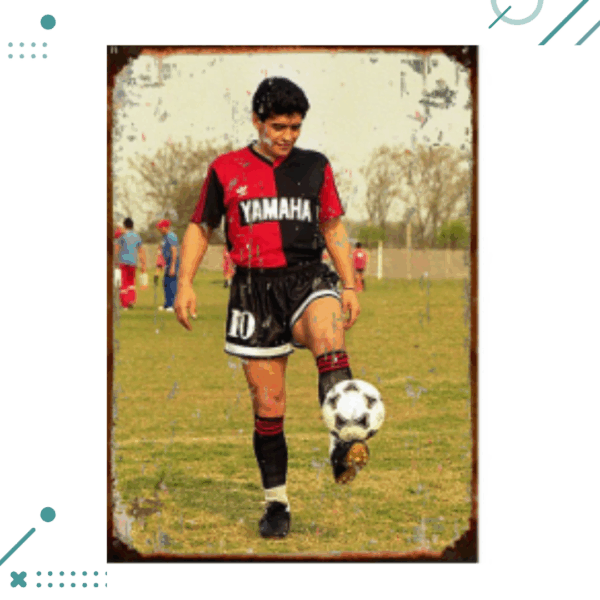 Cartel De Chapa Argentina Maradona 20x28cm MODELO 6