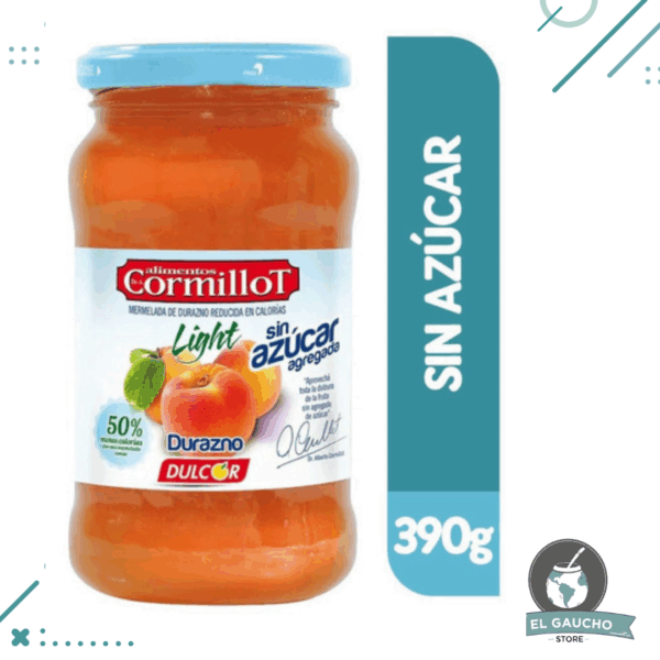 Dr. Cormillot Mermelada DURAZNO Sin Azucar Dulcor 390gr