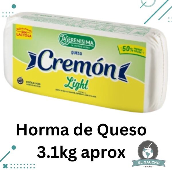 Horma de Queso CREMON LIGHT 3.1Kg Aprox