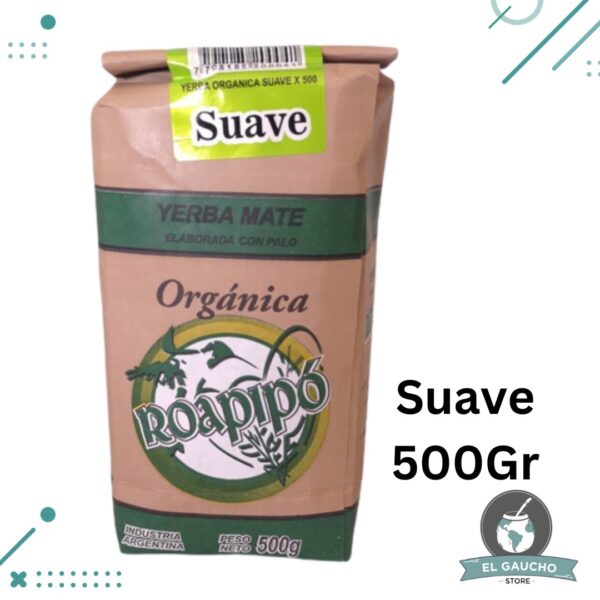 Yerba Mate Roapipo ORGANICA SUAVE (500g)