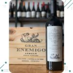 Vino El Gran Enemigo, AGRELO x 6 Unidades + CAJA MADERA Regalo, AÑO 2020 - Imagen 3