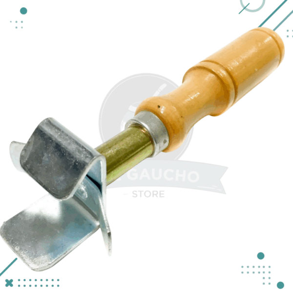 Pinza Saca Pizzera de Hierro y Madera, 23Cm, Profesional para Pizza