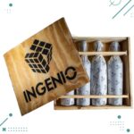 Vino Ingenio Malbec 750ml x 4 Unidades + CAJA MADERA Regalo