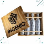 Vino Ingenio Malbec 750ml x 4 Unidades + CAJA MADERA Regalo