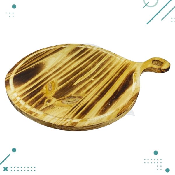 Tabla De Pizza Madera Con Mango Pizzera 33Cm