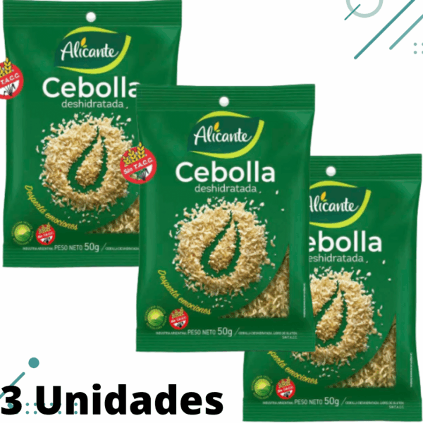Cebolla Deshidratada Alicante 50g (Pack 3u) (150g)