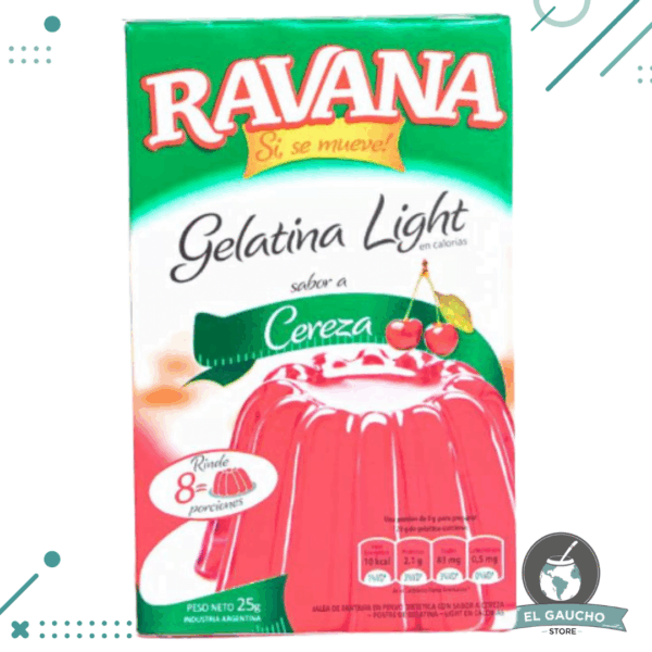 Gelatina LIGHT Ravana Cereza 25gr