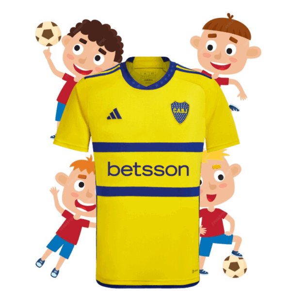 Camiseta Boca Amarilla Alternativa Niño