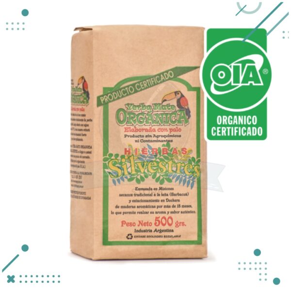 Yerba Mate Organica Hierbas Silvestres 500gr