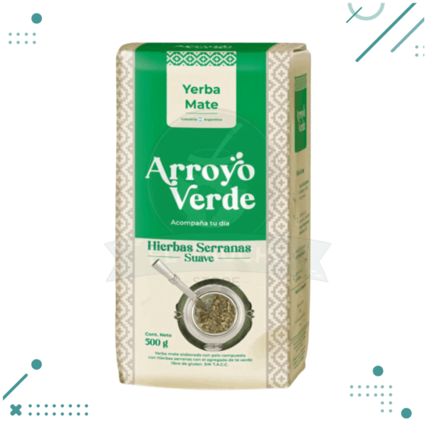 Yerba Arroyo Verde Hierbas Serranas Suave 500gr