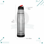 Termo Lumilagro De Acero Inoxidable Con Pico Matero (1 Litro) - Imagen 3