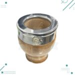 Mate Hornero Liso Acero Con Dije Lapacho (10x8cm aprox) - Imagen 2