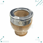 Mate Hornero Liso Acero Con Dije Lapacho (10x8cm aprox) - Imagen 2