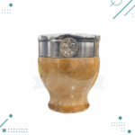 Mate Hornero Liso Acero Con Dije Lapacho (10x8cm aprox)