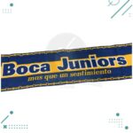 Bufanda 3 hilos Boca juniors "MAS QUE UN SENTIMIENTO" 1.45x21cm - Imagen 2