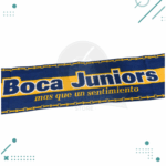 Bufanda 3 hilos Boca juniors "MAS QUE UN SENTIMIENTO" 1.45x21cm - Imagen 2