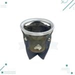 Mate de Vidrio Forrado en Cuero y Dije (Color Verde) - Imagen 4