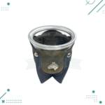 Mate de Vidrio Forrado en Cuero y Dije (Color Verde) - Imagen 4