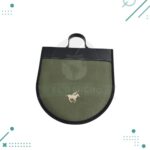 Porta Set Asado Cuero Color Verde (Plato de Madera, Tenedor, Cuchillo) - Imagen 4