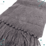 Bufanda Pelo de Alpaca y Lana (Color Marron Oscuro) 130x22cm aprox. - Imagen 3