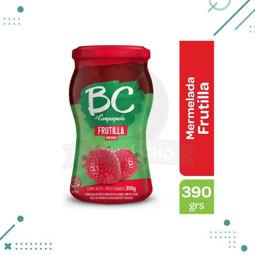 Diseño sin título - 2025-08-01T110836.110 Mermelada BC La Campagnola Sabor Frutilla 390gr - Imagen 1