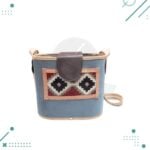 BOLSO MEDIA CANASTA MATERA COLOR GRIS CON GUARDA