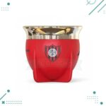 Mate Pampa Boca Abierta San Lorenzo (CASLA) + Bombilla - Imagen 2