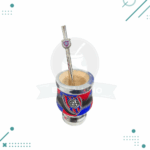 Mate De Madera Recubierto En Aluminio + Caja Y Bombilla Con Dije De Regalo (CASLA) - Imagen 3