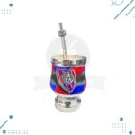 Mate De Madera Recubierto En Aluminio + Caja Y Bombilla Con Dije De Regalo (CASLA) - Imagen 2