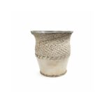 Mate Calabaza Tejido en Tiento, Color Beige (10cm Aprox.)