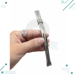 Bombillon de Alpaca, Con Guarda Estribo plano (17cm)