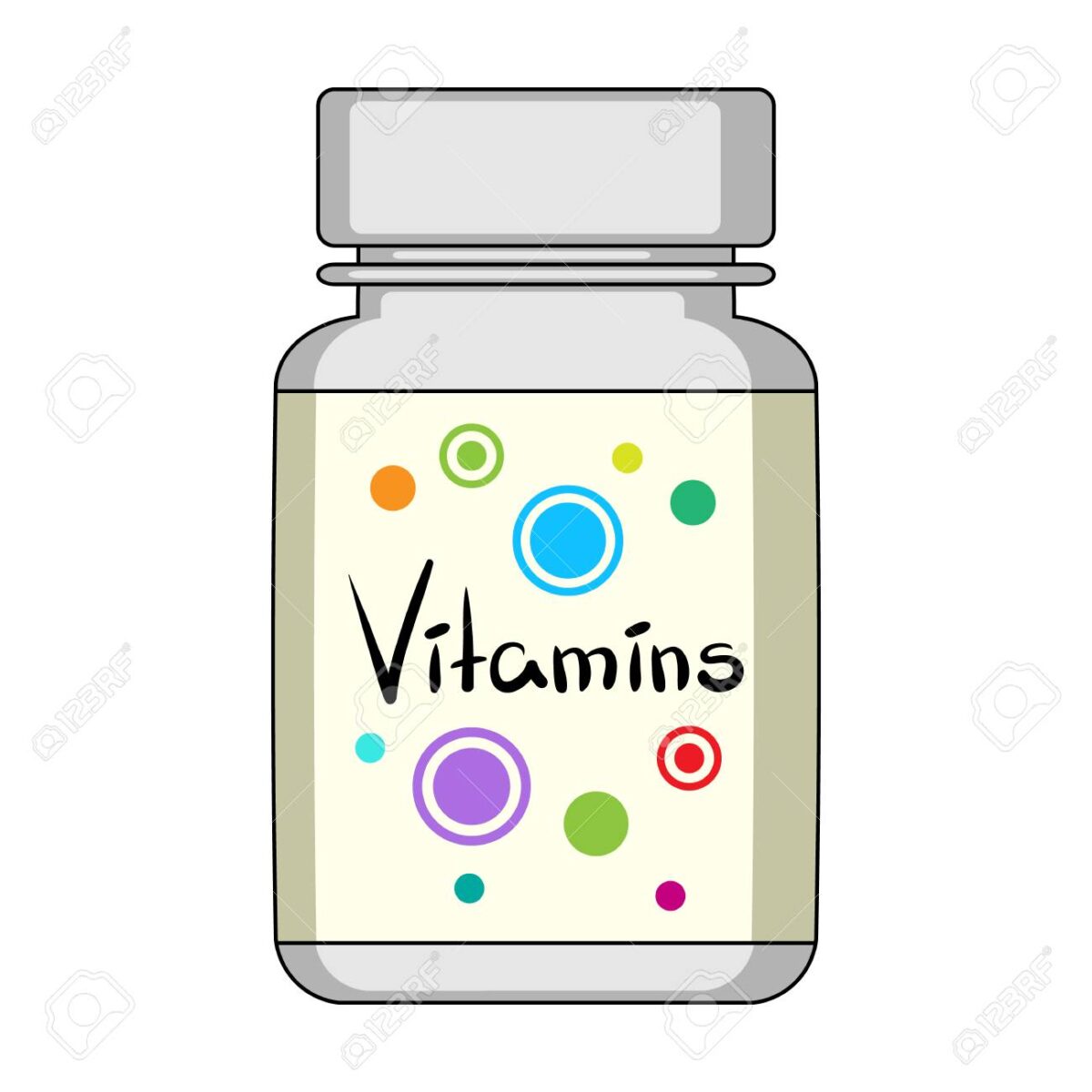 75894795-embalaje-con-vitaminas-solo-icono-de-medicina-en-estilo-de-dibujos-animados-vector-simbolo-stock-ilust Pastillas de Carbon, Tira x10 Comprimidos - Imagen 1