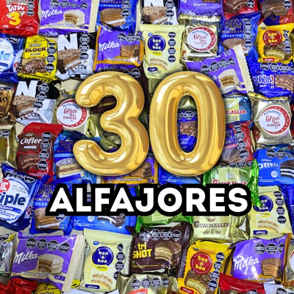 Caja Sorpresa, Combo x30 ALFAJORES (surtidos)