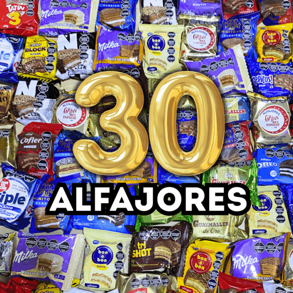 Caja Sorpresa, Combo x30 ALFAJORES (surtidos)