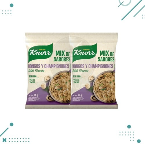 Diseño sin título - 2025-08-19T162941.742 Knorr Mix de Sabores, Estilo Francés- (Hongos y Champignones) 24g (Pack x2un) (48g) - Imagen 1