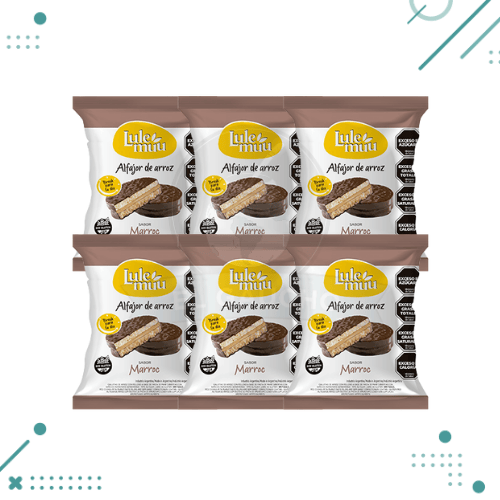 FERNET BRANCA 750ml (4) Alfajor de Arroz Chocolate MARROC - Lulemuu 22g (Pack x6un) (132g) - Imagen 1