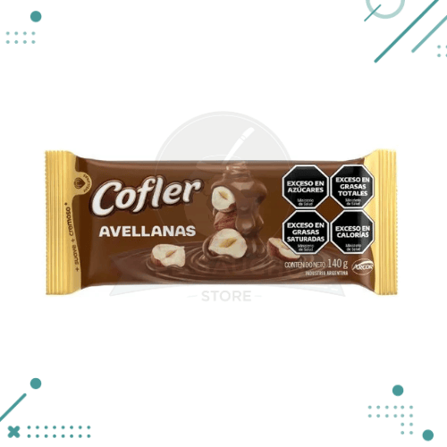 x12 un (11) Tableta Chocolate Cofler Cremoso Avellanas 140g Arcor - Imagen 1