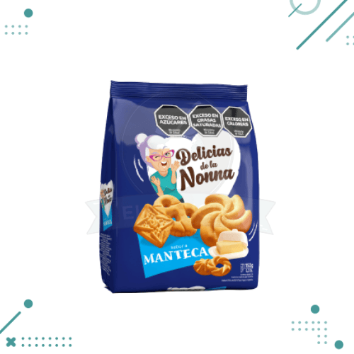 x12 un (27) Galletitas Delicias de la Nonna, Manteca x150g - Imagen 1