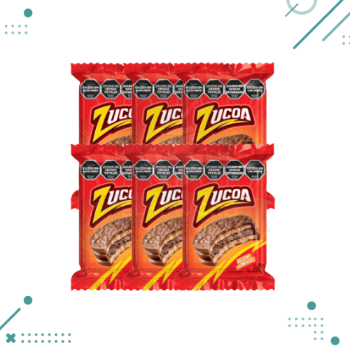 x12 un (4) Alfajor ZUCOA Relleno Con Mousse x35g (Pack x6un) (210g) - Imagen 1