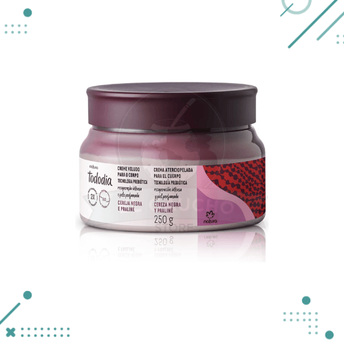 Diseño sin título (1) Crema Aterciopelada Corporal Tododia Cereza Negra Y Praliné 250gr - Imagen 1